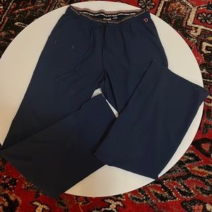 Heartsoul tall medium navy blue scrub pants. Flattering fit.